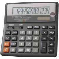 Калькулятор бухгалтерский Citizen SDC-640 II черный 14-разр.