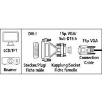 Адаптер Hama H-45073 00045073 DVI (m) VGA (f)