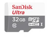Флеш карта microSDHC 32Gb Class10 Sandisk SDSQUNB-032G-GN3MA Ultra + adapter