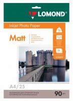 Бумага Lomond 0102029 A4/90г/м2/25л./белый матовое для струйной печати