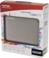 Жесткий диск Toshiba USB 3.0 500Gb HDTC805EC3AA Canvio Connect II 2.5" золотистый