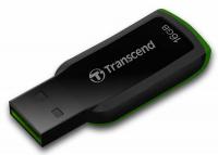 Флеш Диск Transcend 16Gb Jetflash 360 TS16GJF360 USB2.0 черный/зеленый