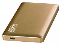 Внешний корпус для HDD AgeStar 3UB2A16C SATA алюминий золотистый 2.5"
