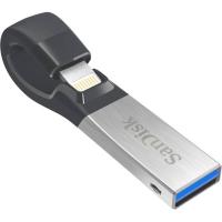 Флеш Диск Sandisk 16Gb iXpand SDIX30C-016G-GN6NN USB3.0 серебристый