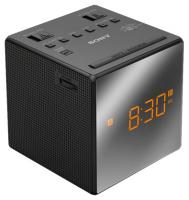Радиобудильник Sony ICF-C1T черный LED подсв:оранжевая часы:цифровые AM/FM