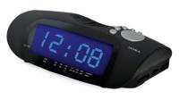 Радиобудильник Supra SA-16FM черный LCD подсв:синяя часы:цифровые AM/FM