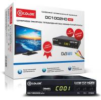 Ресивер DVB-T2 D-Color DC1002HD mini черный
