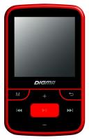 Плеер Flash Digma T3 8Gb черный/красный/1.5"/FM/microSD