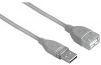 Кабель-удлинитель Hama 00045027 USB A(m) USB A(f) 1.8м серый без упаковки