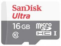 Флеш карта microSDHC 16Gb Class10 Sandisk SDSQUNS-016G-GN3MN Ultra 80