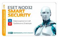 ПО Eset NOD32 Smart Security Family - универ лиц продл на 20 мес или новая на 3 devices 1 year Card (NOD32-ESM-1220(CARD)-1-3)