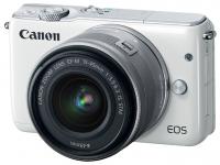Фотоаппарат Canon EOS M10 белый 18Mpix 3" 1080p WiFi 15-45 IS STM LP-E12