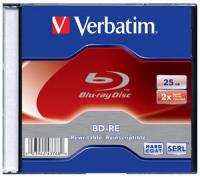 Диск BD-RE Verbatim 25Gb 2x Slim case (20шт) (43768)