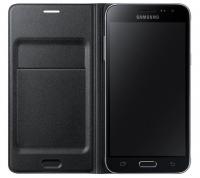 Чехол (флип-кейс) Samsung для Samsung Galaxy J3 Flip Wallet черный (EF-WJ320PBEGRU)