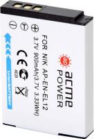 Аккумулятор для компактных камер AcmePower AP-EN-EL12 для: Nikon CoolPix AW100/P300/P310/S1000pj/S1100pj/S1200pj/S6000/S610/S610c/S6100/S6150