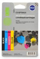 Картридж струйный Cactus CS-EPT0925 черный/голубой/пурпурный/желтый набор карт. для Epson Stylus C91/CX4300/T26/T27/TX106/TX109/TX117/TX119