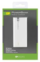 Мобильный аккумулятор GP Portable PowerBank 1C05AWE Li-Ion 5200mAh 1A белый 1xUSB