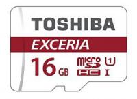 Флеш карта microSDHC 16Gb Class10 Toshiba THN-M302R0160EA M302 + adapter