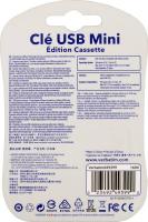 Флеш Диск Verbatim 16Gb Mini Cassette Edition 49399 USB2.0 желтый/рисунок