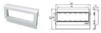 Рамка DKC PDA3-45N 00564 6xMosaic белый (упак.:1шт)