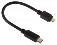 Кабель Hama 00135713 micro USB B (m) USB Type-C (m) 0.75м черный