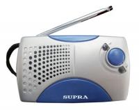 Радиоприемник портативный Supra ST-113 серебристый/синий