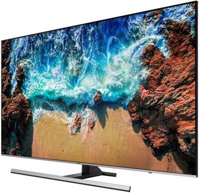 Телевизор LED Samsung 49" UE49NU8000UXRU серебристый/Ultra HD/1000Hz/DVB-T2/DVB-C/DVB-S2/USB/Smart TV (RUS)