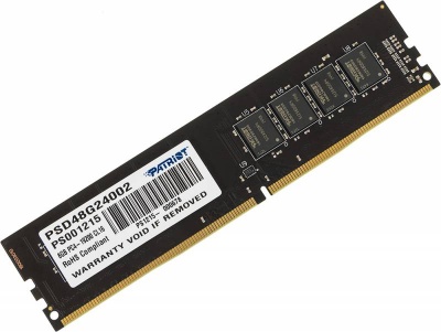 Память DDR4 8Gb 2400MHz Patriot PSD48G24002 RTL PC4-19200 CL16 DIMM 288-pin 1.2В