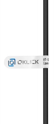 Гарнитура вкладыши Oklick BT-S-100 черный беспроводные bluetooth (шейный обод)
