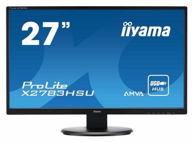 Монитор Iiyama 27" ProLite X2783HSU-B1 черный VA LED 4ms 16:9 DVI HDMI M/M матовая 3000:1 300cd 178гр/178гр 1920x1080 D-Sub FHD USB 4.4кг