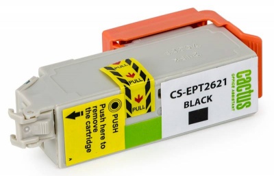 Картридж струйный Cactus CS-EPT2621 черный (14мл) для Epson Expression Home XP-600/605/700/800