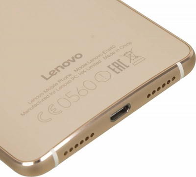 Смартфон Lenovo Vibe S1 32Gb золотистый моноблок 3G 4G 2Sim 5" 1080x1920 Android 5.0 13Mpix 802.11bgn BT GSM900/1800 GSM1900 MP3 A-GPS microSDXC max128Gb