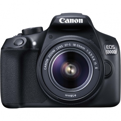 Зеркальный Фотоаппарат Canon EOS 1300D KIT черный 18Mpix 18-55mm f/3.5-5.6 IS II 3" 1080p Full HD SDXC Li-ion (с объективом)