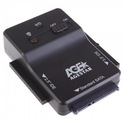 Адаптер-переходник AgeStar для HDD 2.5"/3.5" 3FBCP1 черный