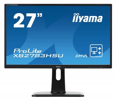 Монитор Iiyama 27" ProLite XB2783HSU-B1 черный VA LED 4ms 16:9 DVI HDMI M/M матовая HAS Pivot 300cd 178гр/178гр 1920x1080 D-Sub FHD USB 6кг