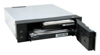 Сменный бокс для HDD AgeStar SMRP2 SATA III пластик/металл черный 2.5" 3.5"
