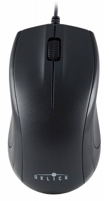 Мышь Oklick 185M черный оптическая (1000dpi) USB (2but)