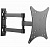 Кронштейн для телевизора Ultramounts UM 867 черный 23"-42" макс.20кг настенный поворот и наклон