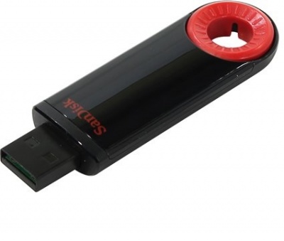 Флеш Диск Sandisk 16Gb Cruzer Dial SDCZ57-016G-B35 USB2.0 черный/красный