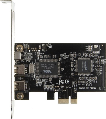 Контроллер PCI-E VIA6307 1xIEEE1394(4p) 2xIEEE1394(6p) Ret