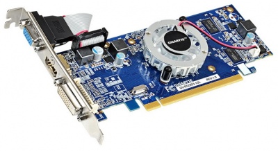 Видеокарта Gigabyte PCI-E GV-R523D3-1GL AMD Radeon R5 230 1024Mb 64bit DDR3 625/1066 DVIx1/HDMIx1/CRTx1 Ret low profile
