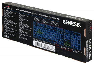 Клавиатура Oklick 760G GENESIS черный USB Gamer LED
