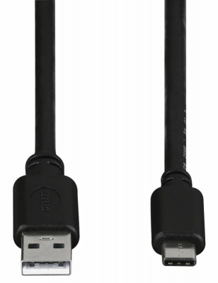 Кабель Hama 00135722 USB Type-C (m) USB A(m) 1м черный