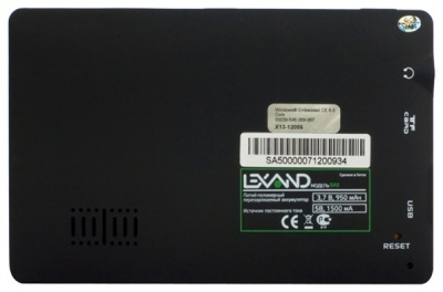 Навигатор Автомобильный GPS Lexand SA5+ 5" 480x272 4Gb microSD FM-Transmitter черный Navitel 8.7 с расширенным пакетом картографии