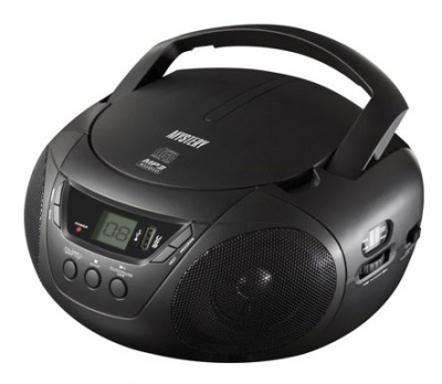Аудиомагнитола Mystery BM-6104 черный 4Вт/CD/CDRW/MP3/FM(an)/USB