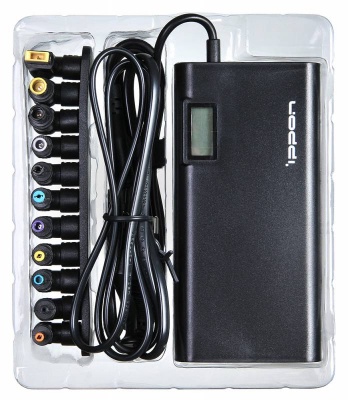 Блок питания Ippon SD90U автоматический 90W 15V-19.5V 11-connectors 1xUSB 2.1A от бытовой электросети LСD индикатор