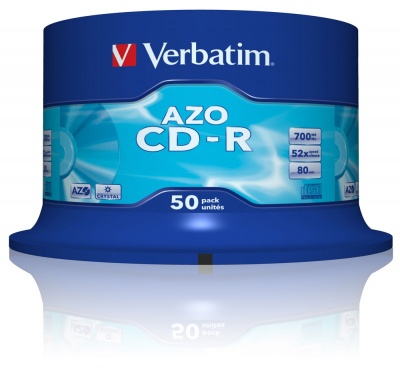 Диск CD-R Verbatim 700Mb 48x Cake Box (50шт) (43343)