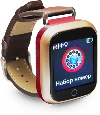 Смарт-часы Ginzzu GZ-521 1.44" IPS коричневый (00-00001096)