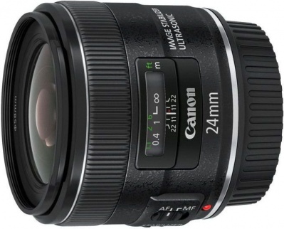 Объектив Canon EF IS USM (5345B005) 24мм f/2.8 черный