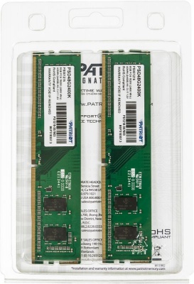 Память DDR4 2x4Gb 2400MHz Patriot PSD48G2400K RTL PC4-19200 CL17 DIMM 288-pin 1.2В